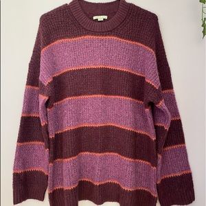American Eagle Women’s Purple Striped Oversized Sweater. JUST LIKE NEW.